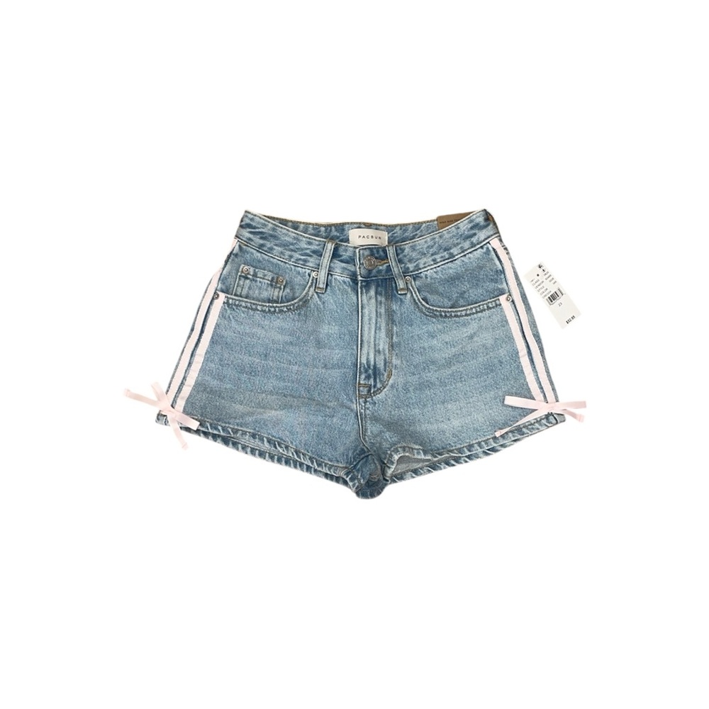 NWT Pacsun high rise festival pink ribbon shorts